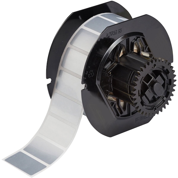 B33 Metallized Polyester with 2 mil Adhesive Lbls 0.75in H x 1.5in W SL 1500/RL